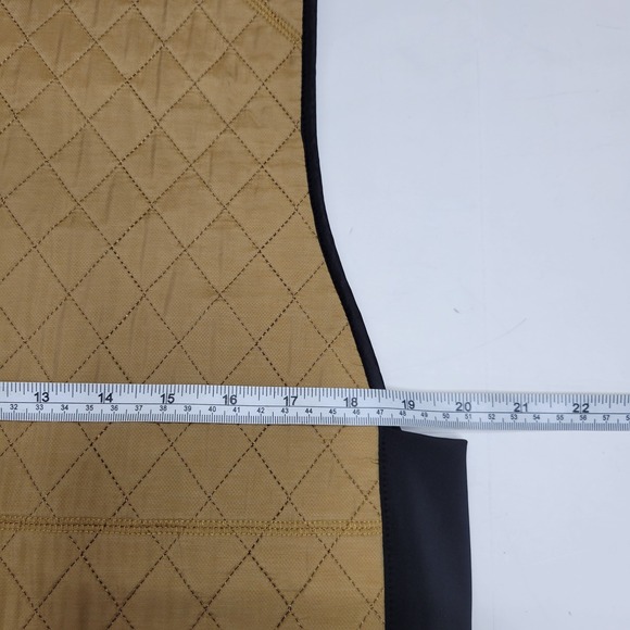 Fieldsheer Mobile Cooling Vest Unisex LG Quilted Tan Black Vest - Picture 5 of 6